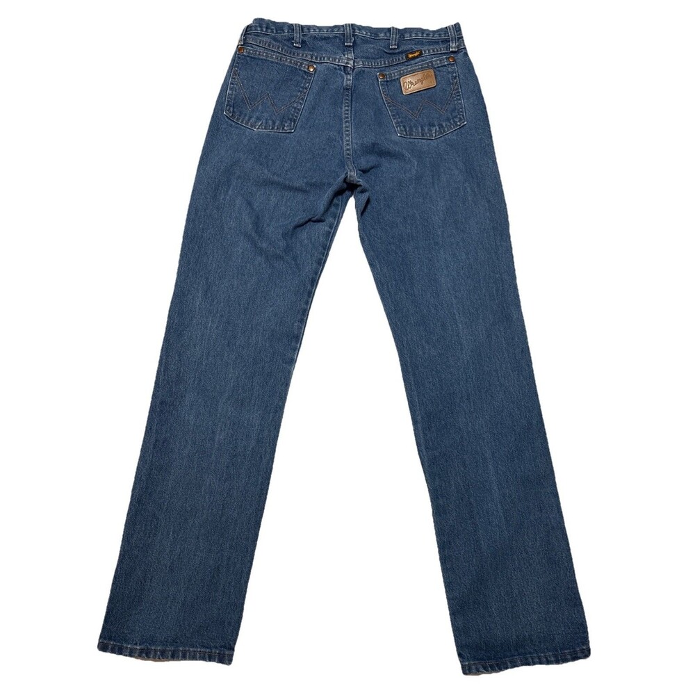 Vintage Wrangler 13MWZPW Original Cowboy Cut Straight Leg Jeans 34x34 Excellent